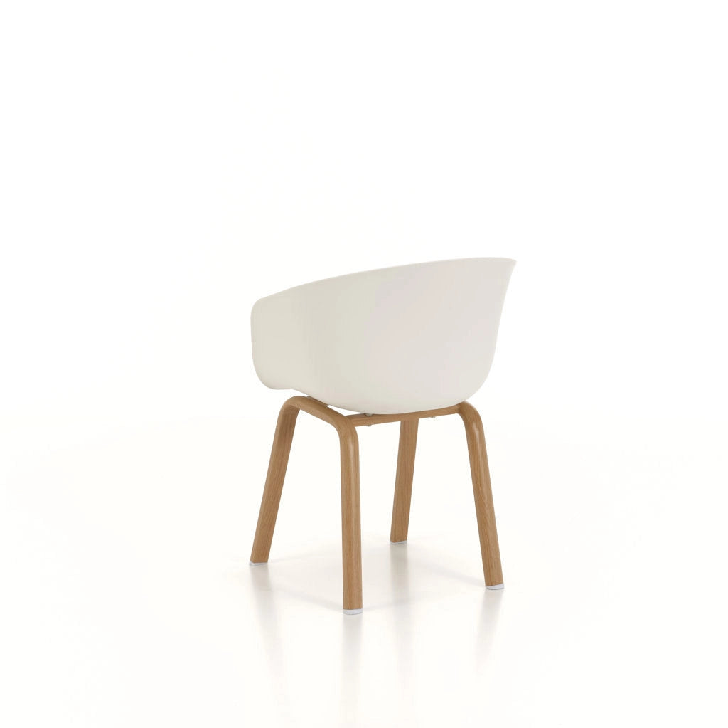 Set 4 Sedie 58x51x78 cm in Polipropilene Bianco