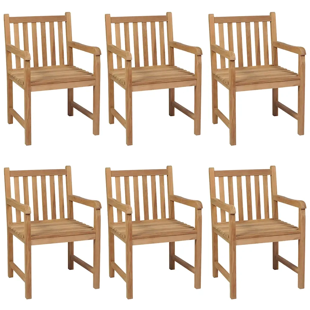 Set da Pranzo per Esterni 7 pz in Legno Massello di Teak cod mxl 35351