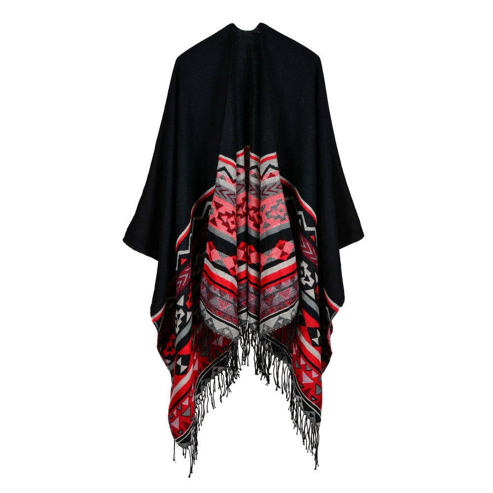 Sciarpa da donna in cashmere, reversibile, modello allungabile
