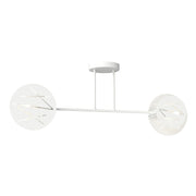 Lampada a sospensione Frick in acciaio bianco opaco
