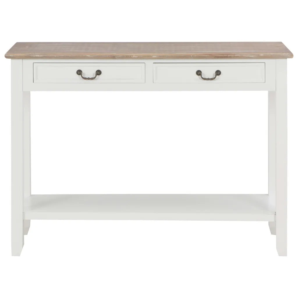 Tavolo Consolle | Tavolo d'Ingresso Bianco 110x35x80 cm in Legno
