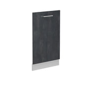 Pannello frontale della lavastoviglie R-Line Calce nera/Bianco 45 cm senza piano di lavoro Vicco