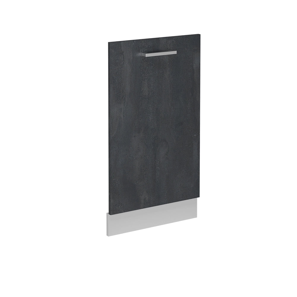 Pannello frontale della lavastoviglie R-Line Calce nera/Bianco 45 cm senza piano di lavoro Vicco