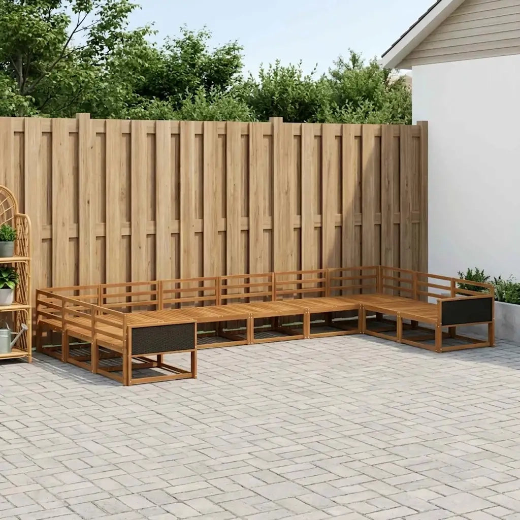 Set di divani da esterno 10 pcs Naturale 3382912