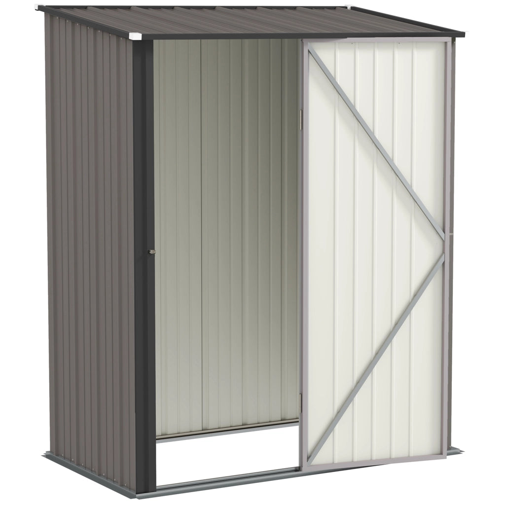 Casetta da giardino ¨C zephmum ¨C nero, polipropilene, 161.5x94.5x196 cm