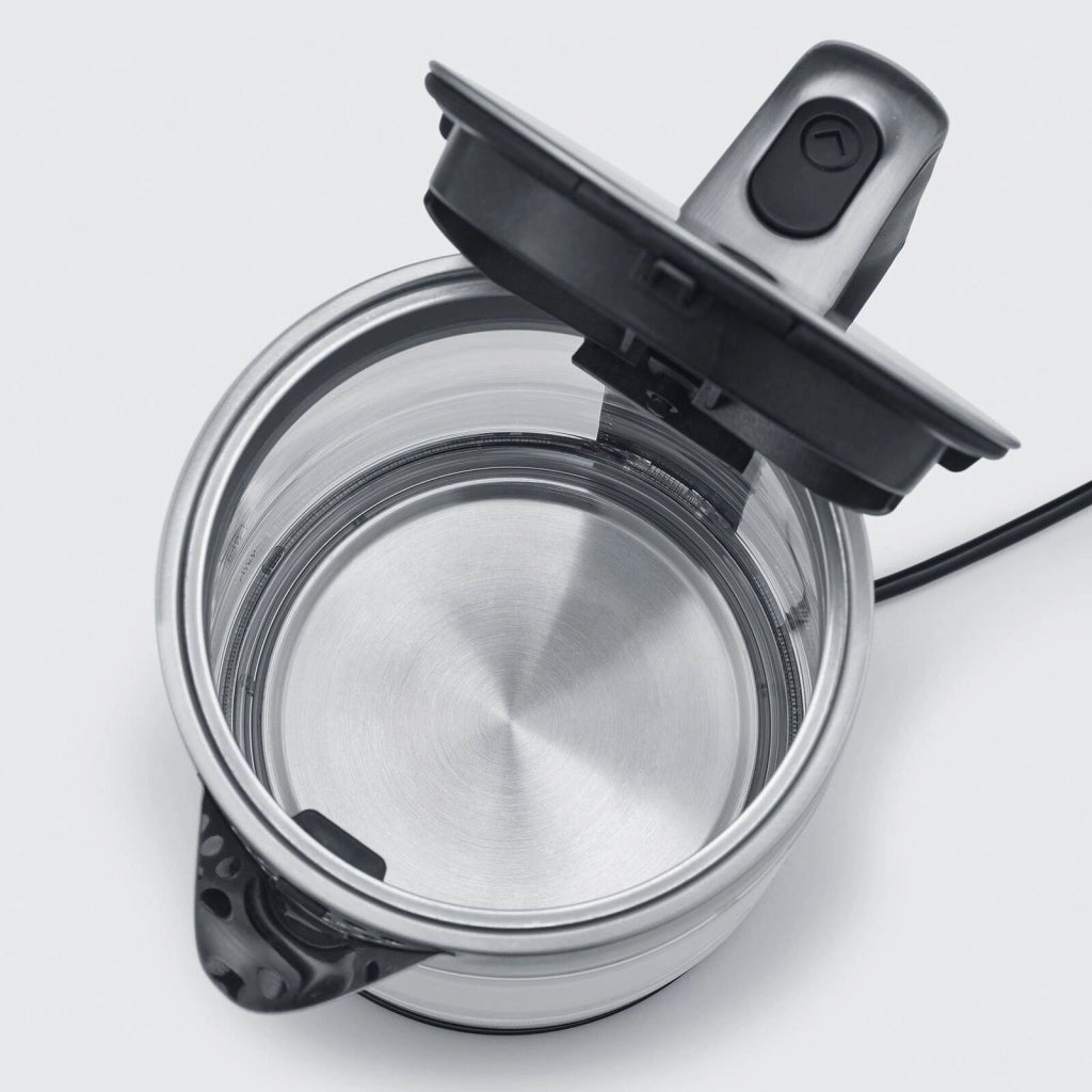 Severin WK 3420 bollitore elettrico 1,7 L 2200 W Nero, Acciaio inossidabile, Trasparente
