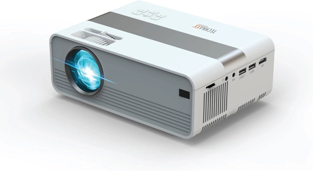 Mini-LED HD Proiettore – Videoproiettore Portatile con Risoluzione HD 720P, Schermo 176", LED 40.000h, HDMI/USB/VGA/AV/microSD – Ideale per Home Cinema, Giochi e Presentazioni - TX-127