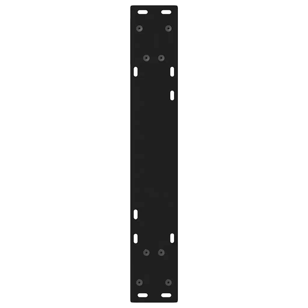 Gambe per tavolo da pranzo 2 pz nere 50x(72-73,3) cm in acciaio