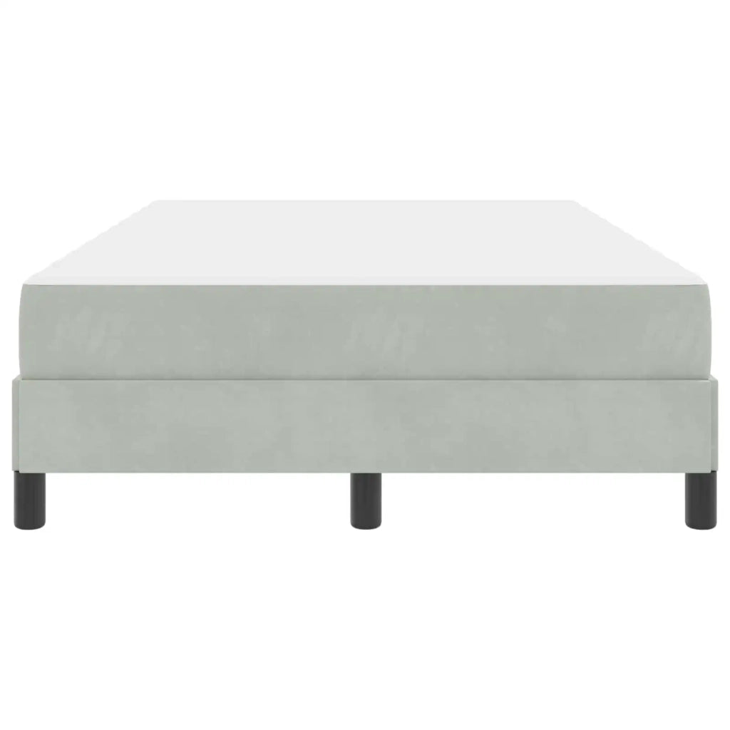 Letto a molle con materasso-Struttura Letto con Materasso Grigio chiaro 120 x 190 cm Tessuto