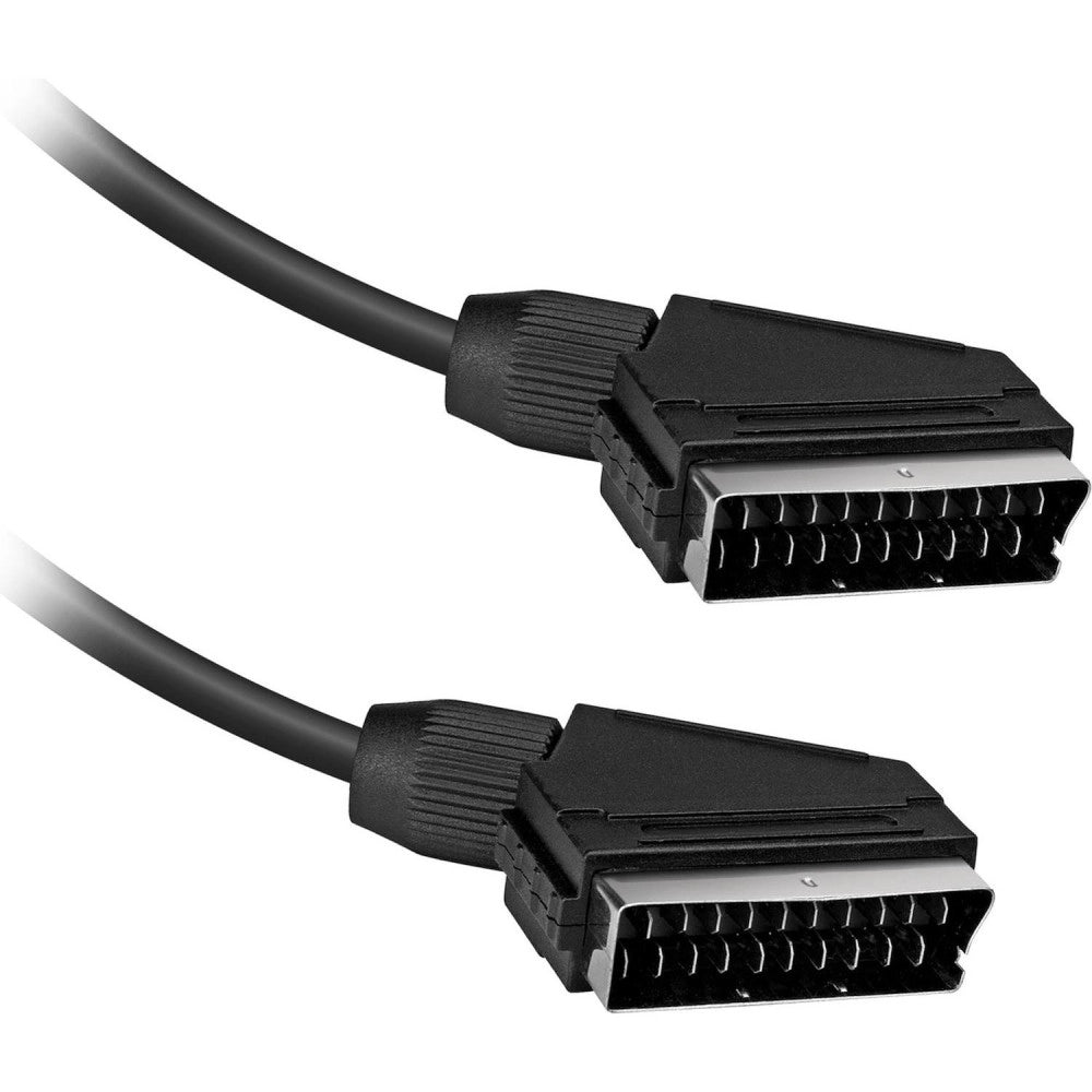Trade Shop - Cavo Prolunga Presa Scart Da 1,5 Metri Per Video Audio Adattatore Tv 21 Poli Pin -