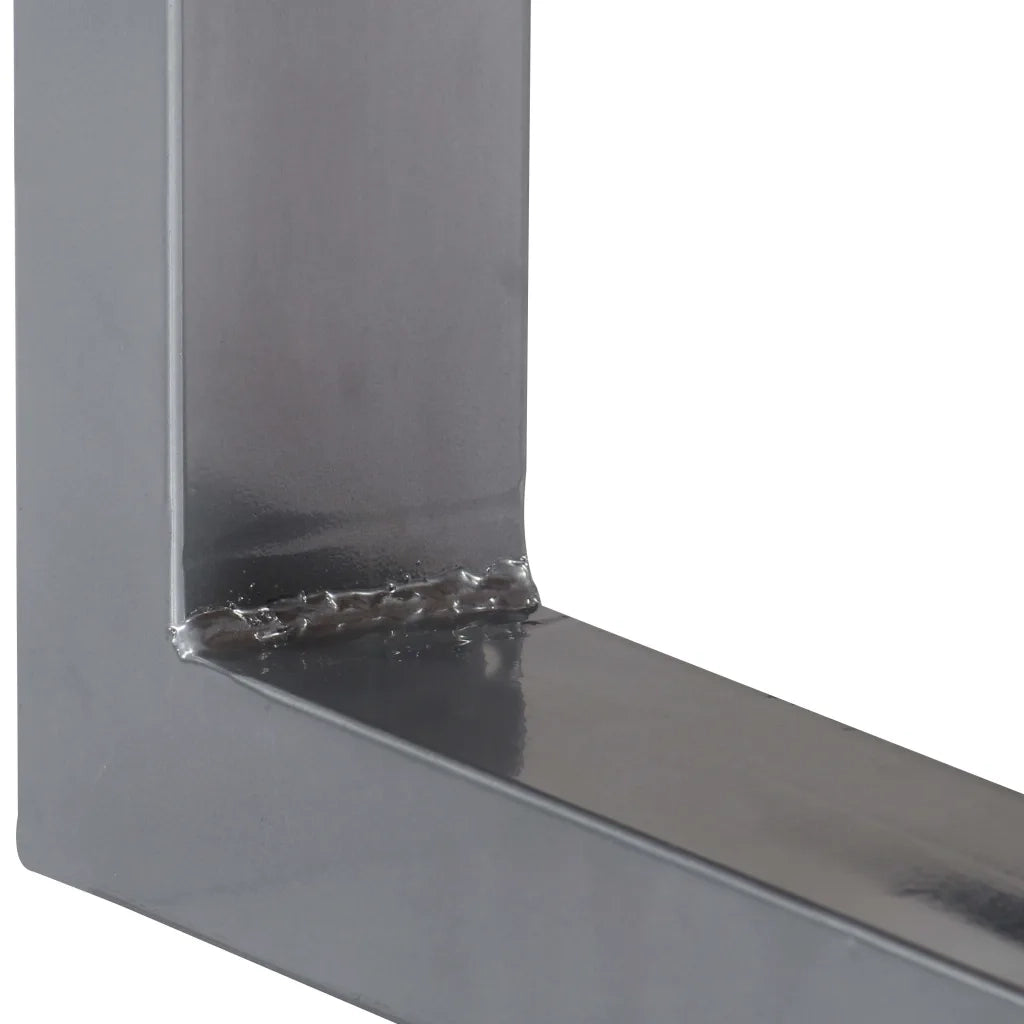 Tavolo Consolle 115x35x76 cm Legno Massello e Ferro 247830