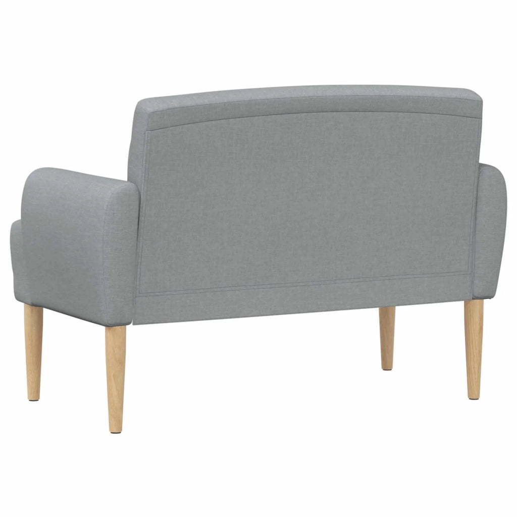 Loveseat con bottoni imbottiti Grigio Chiaro 116 x 67 x 80 cm 42041775