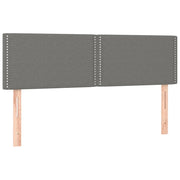 Testiera | Testata Grigio Scuro 144x5x78/88 cm in Tessuto