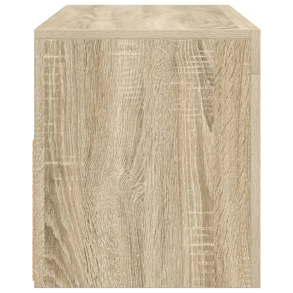 Mobile Porta TV con Luci LED Rovere Sonoma 90x35x40 cm 804322