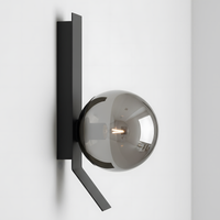 Applique Da Parete APP1757-1W Cromo Nero