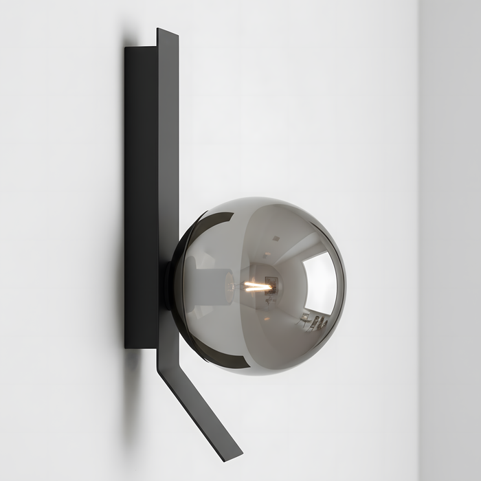 Applique Da Parete APP1757-1W Cromo Nero