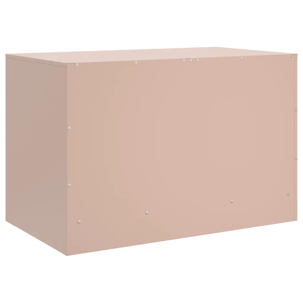 Mobili TV 2 pz | Armadietto TV | Mobile Porta TV Rosso 67x39x44 cm in Acciaio