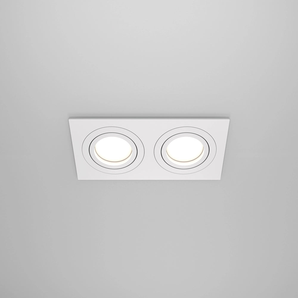 Maytoni Atom faretto incasso soffitto 2xGU10 bianco DL024-2-02W
