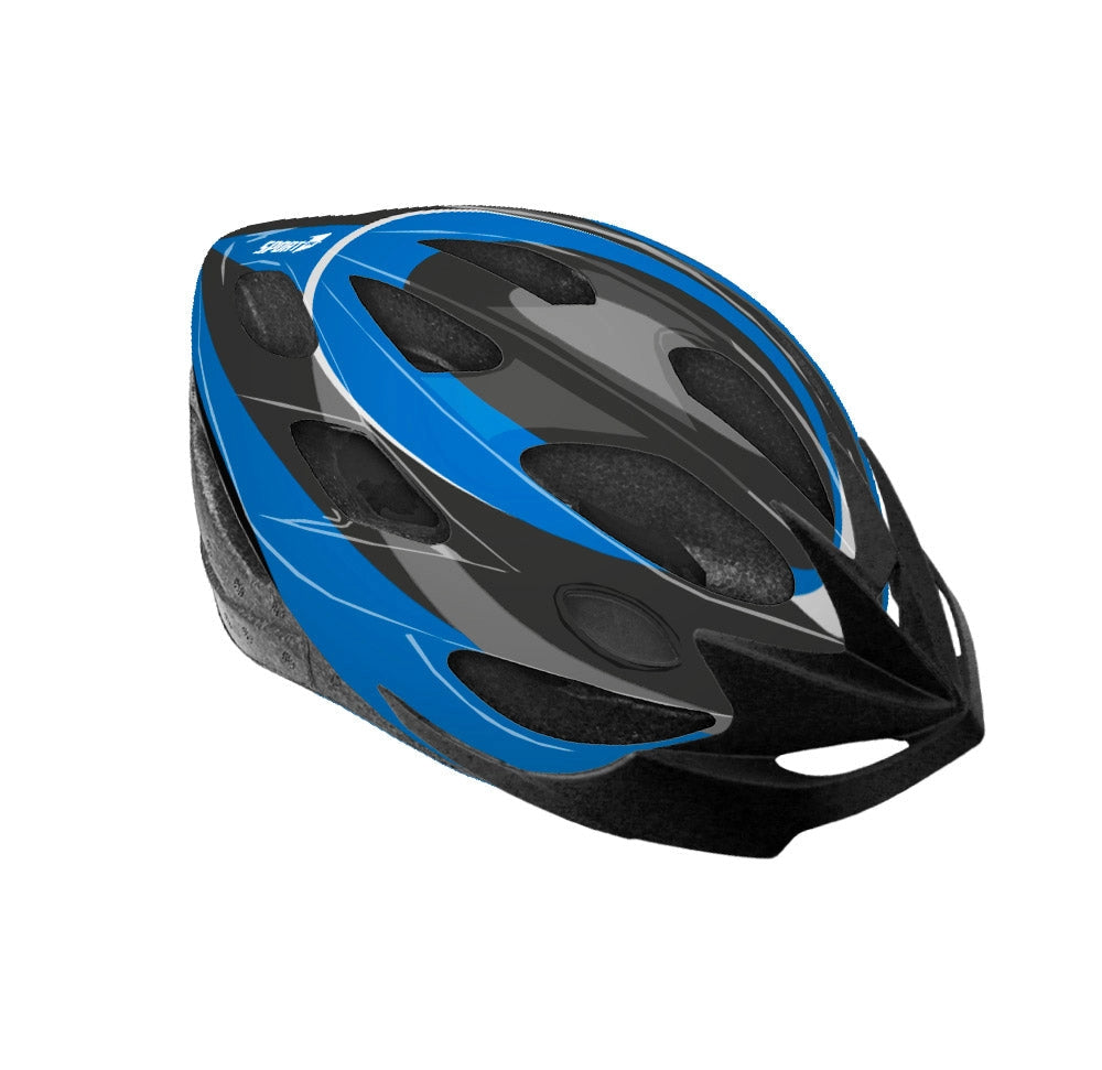 Casco Aerodinamico per Bambini Misura 58-61 cm con Fori di Aerazione Arancio o Rosso o Blu