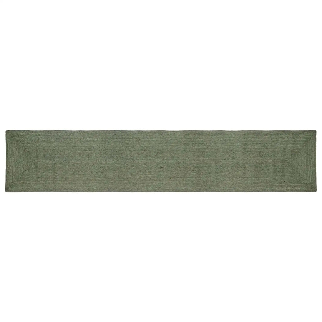 Tappeti per area Rettangolare Verde Oliva 80 x 400 cm Juta