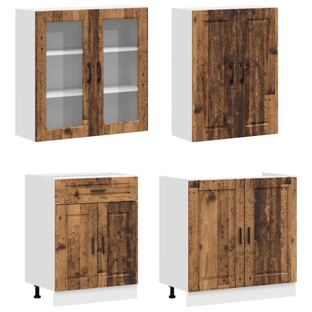 Unità Cucina PORTO 4 pcs Legno antico Legno ingegnerizzato 3438343