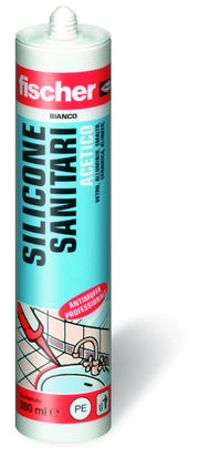 Fischer SILICONE ACETICO PER SANITARI  ml. 280 - Bianco 25.00 pz