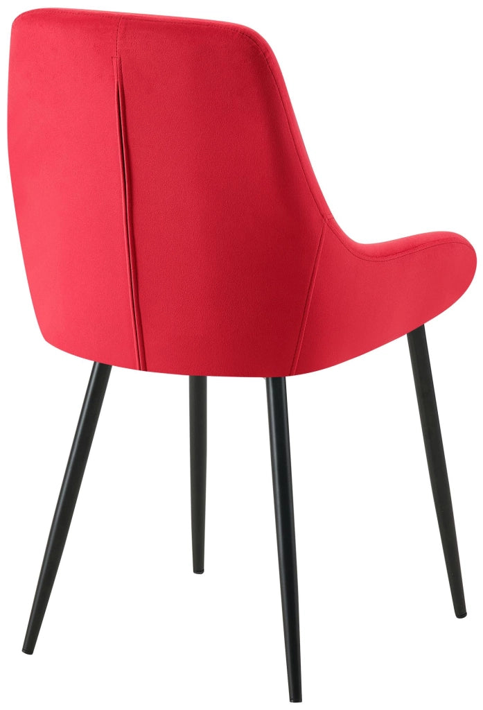 Set di 2 sedie per sala da pranzo Elmira velluto nero 8