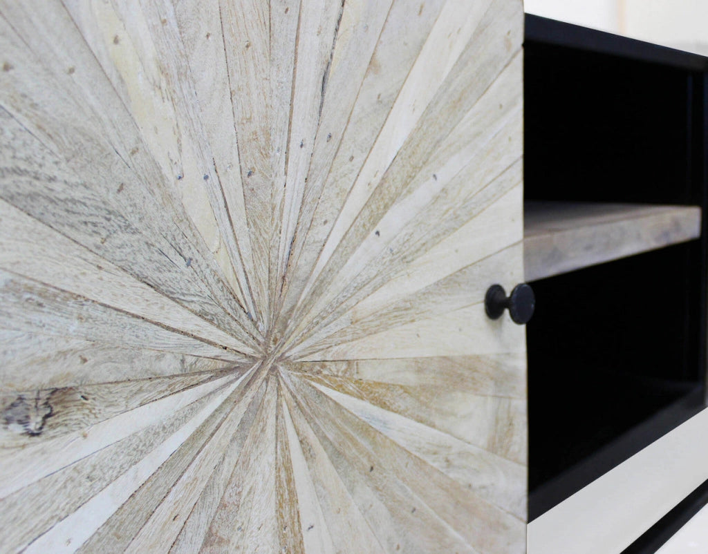 Mobile TV Stanford 140x46x56 h cm in Legno Marrone