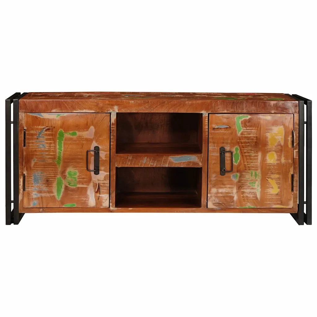 vidaXL Mobile TV Multicolore legno massello di riciclo