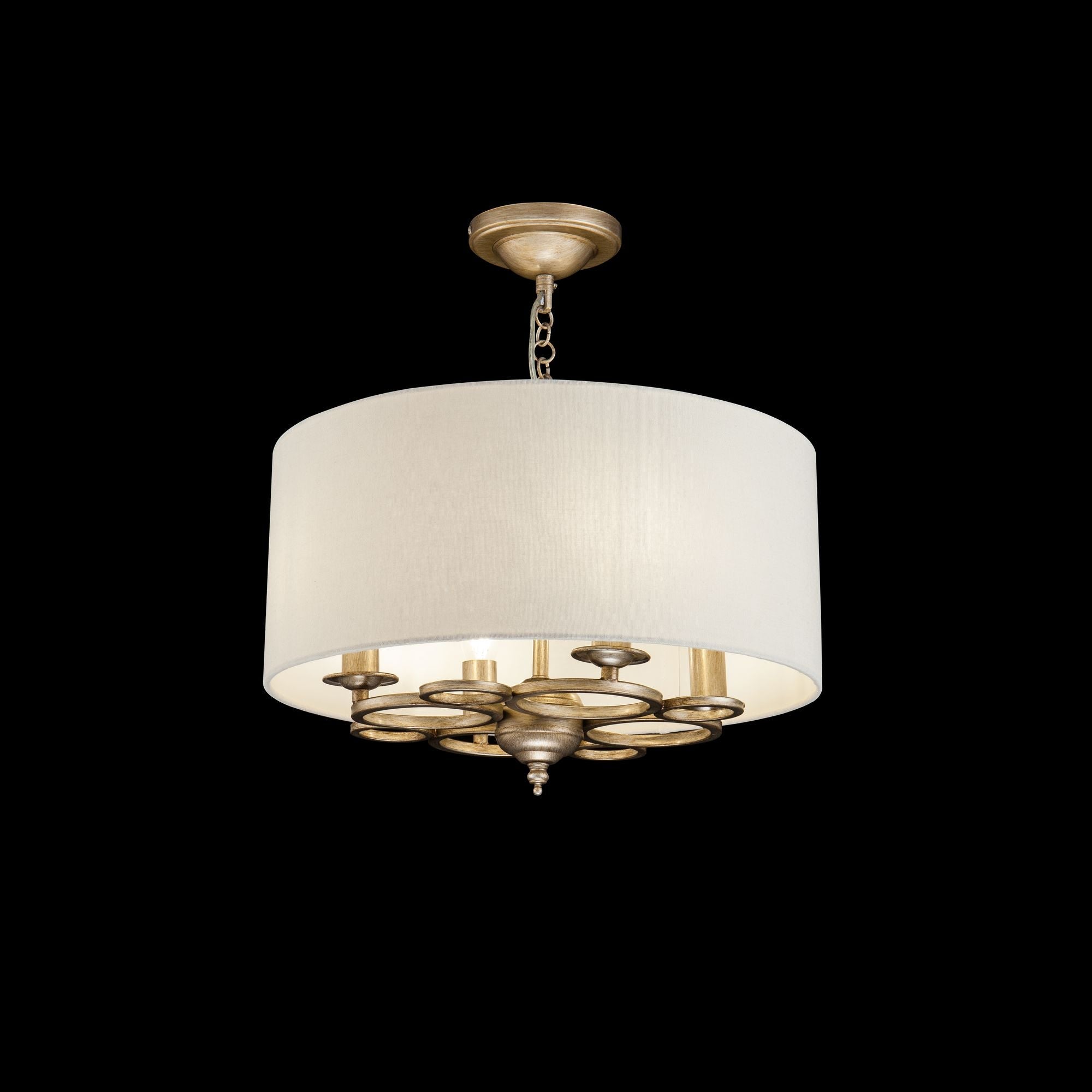 Lampada pendente House in Metallo Anna Oro Antique