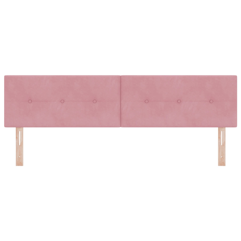 Testiera  Button Tufted Pink 180 cm in Velluto