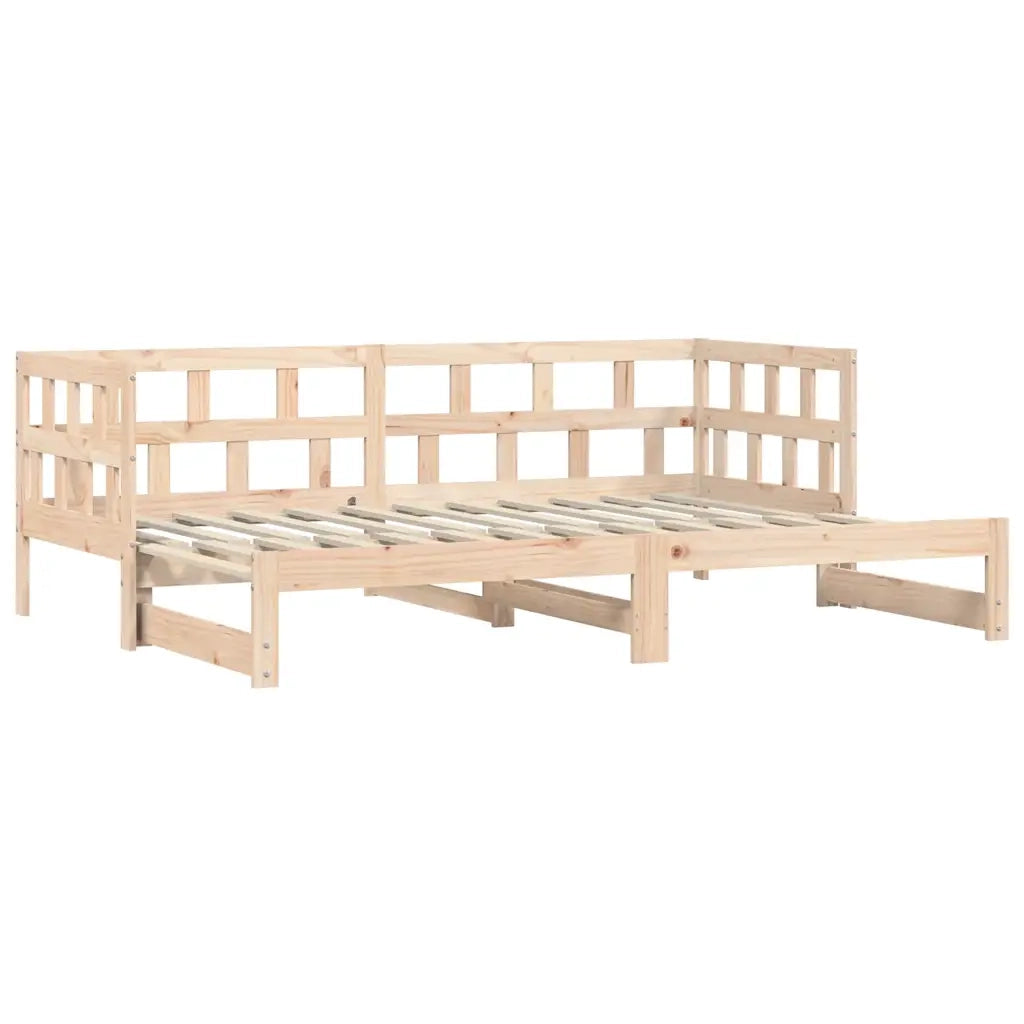 Divano Letto con Letto Estraibile-Sofa Letto-Daybed 80x200cm Legno Massello Pino 369988