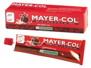 COLLA PER TOPI MAYERCOL- - gr.135 in tubetto - 25 pezzi MAYER