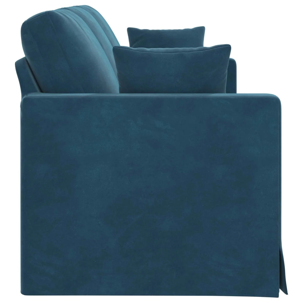 Divano Blu 198 x 78 x 80 cm Velluto