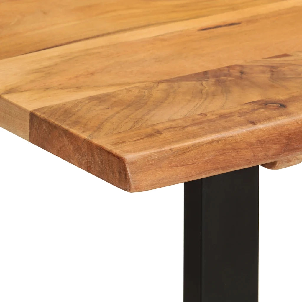 Tavolo da Pranzo 110x50x76 cm Legno Massello di Acacia 350289