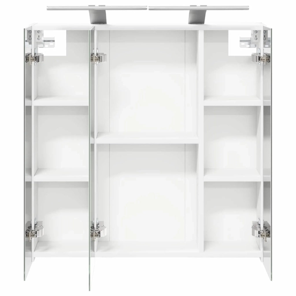 Mobiletto per specchio da bagno Bianco 70 x 14,5 x 70 cm 889095