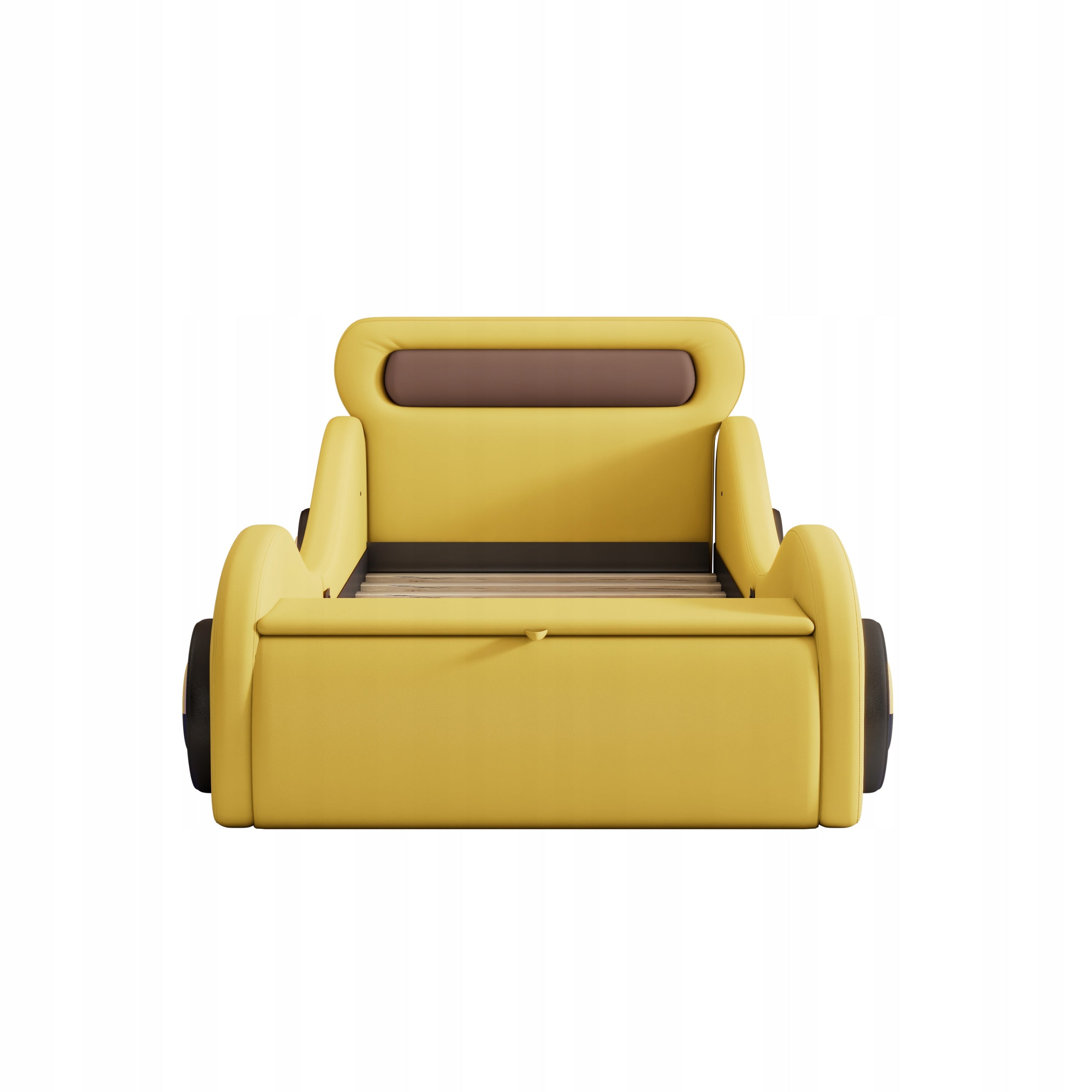 Letto imbottito per auto 90x200 - Xylo - Giallo senza materasso