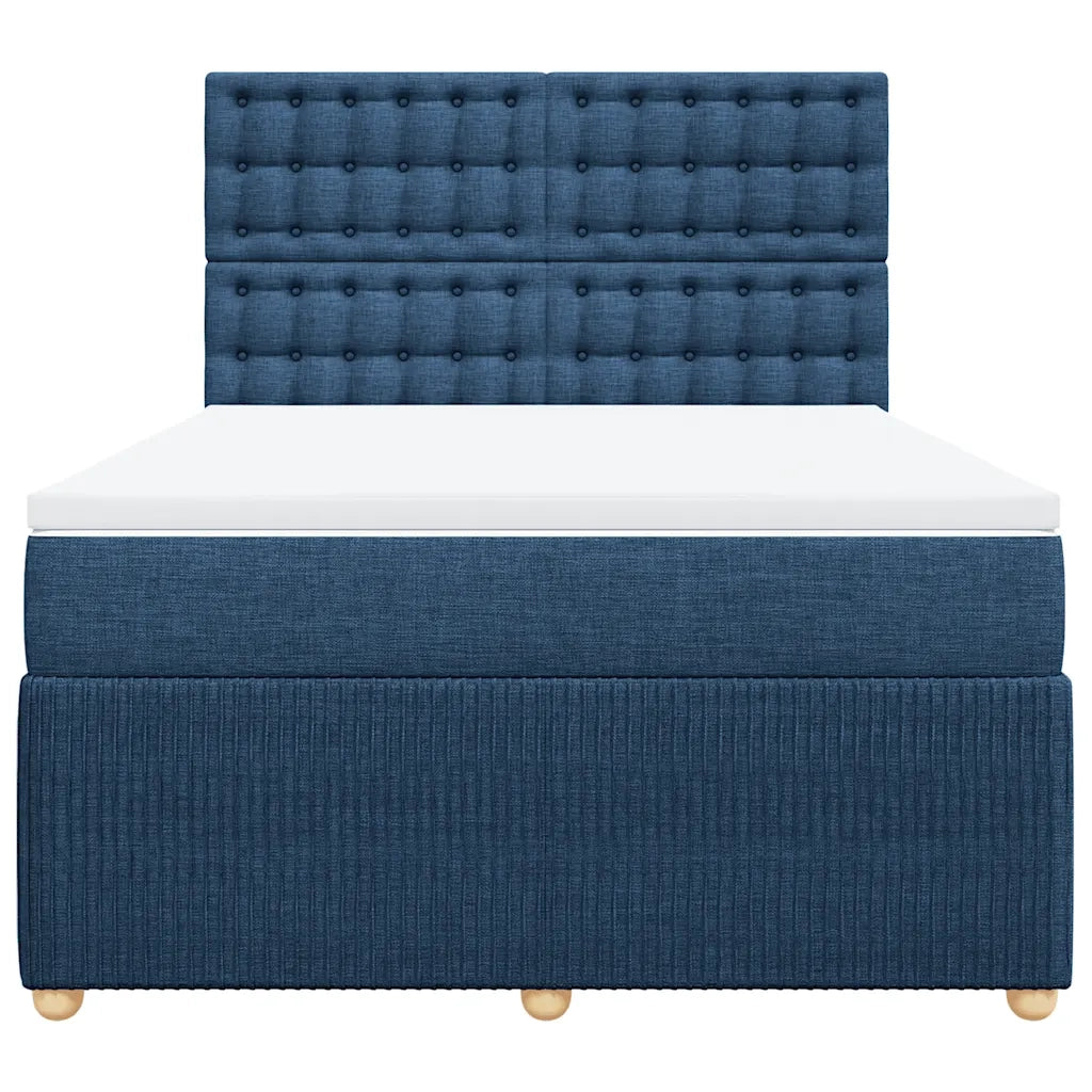 Giroletto a Molle con Materasso Blu 140x200 cm in Tessuto 3294399