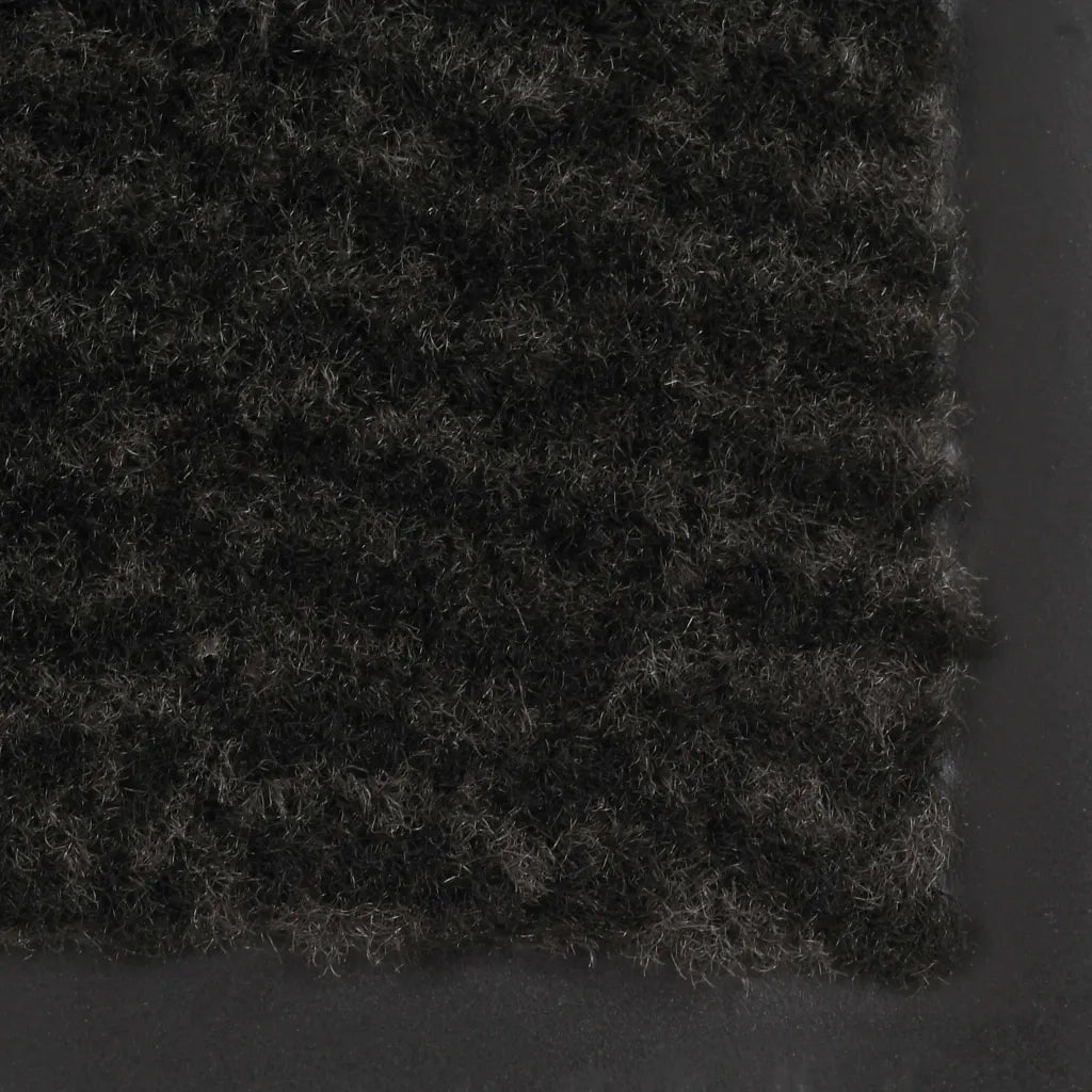 Tappeti Antipolvere 2 pz Rettangolari Trapuntati 80x120 cm Neri 3051610