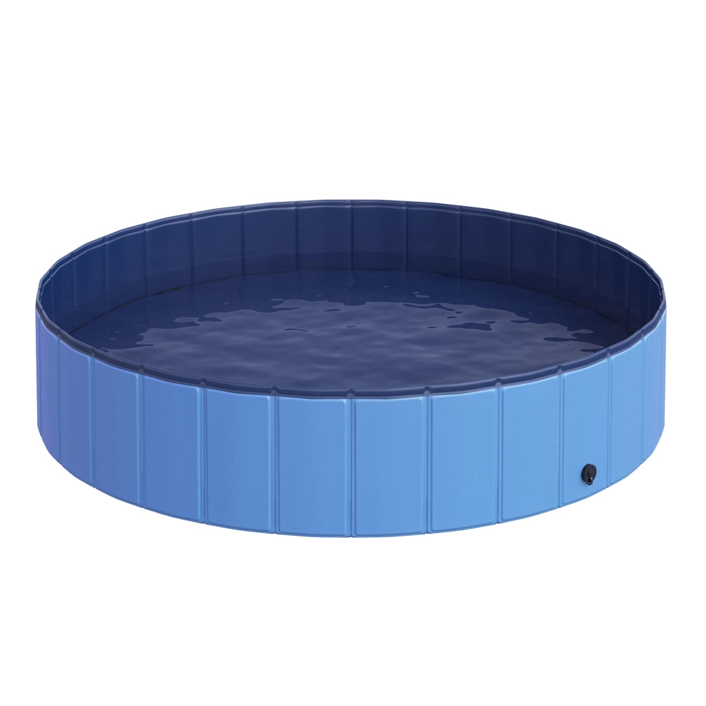 Vasca da bagno per cani e gatti pieghevole ¨C zephmum ¨C Blu 140x30 cm