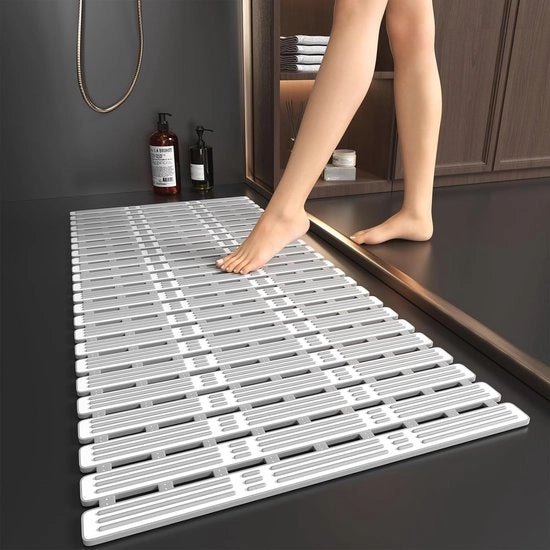 Matte Antiscivolo 90 x 40 cm - Mat di Acciaio con Maniglie, Lavabile in Lavatrice e Tagliato su Misura
