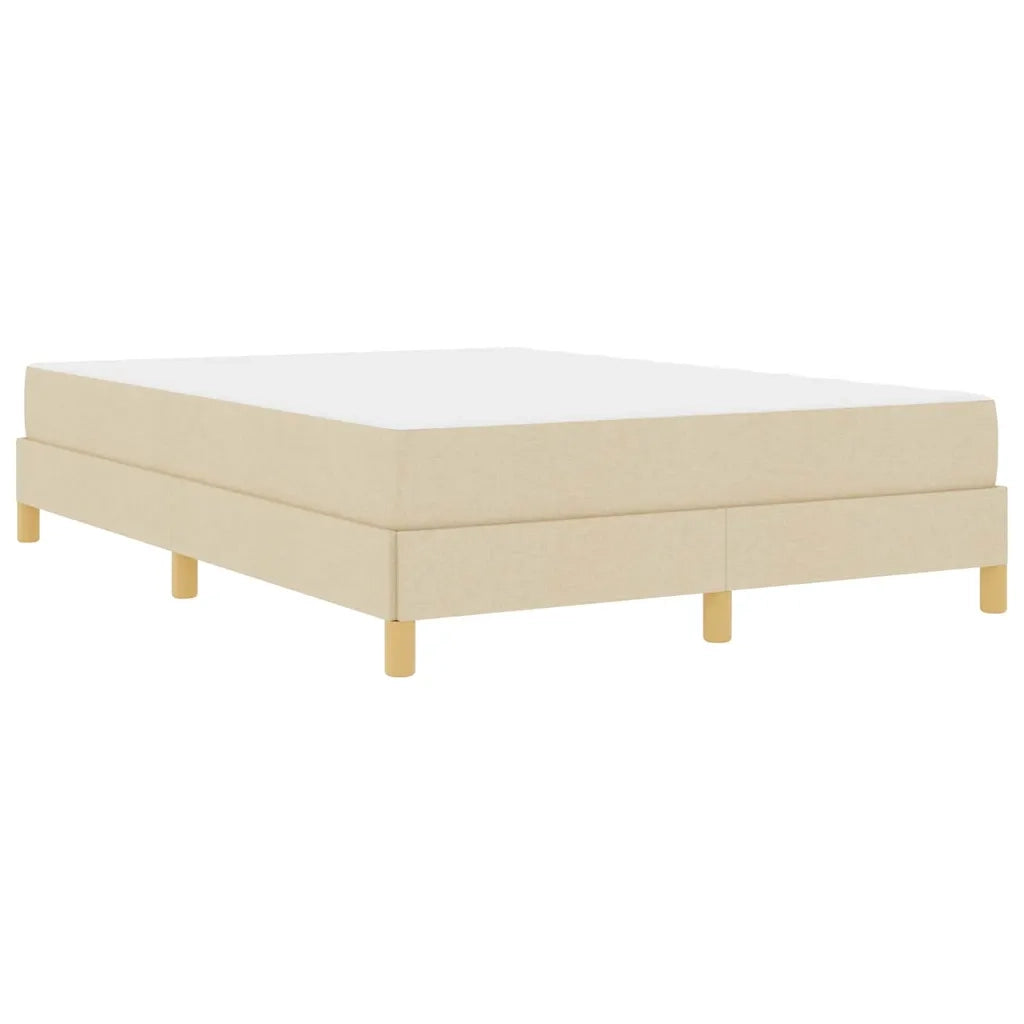 vidaXL Letto a molle Crema e Marrone 160 x 200 cm