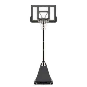 Canestro da Basket Esterno Altezza Allungabile 245-305 cm Base Zavorrabile Nero