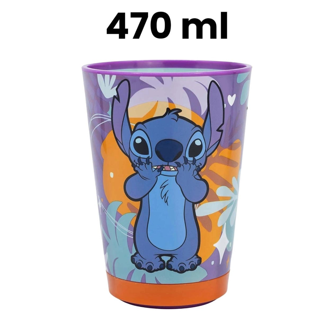 Bicchiere 470 ml Anti-caduta Stitch Dropsafe Collezione Aloha Multicolore Disney