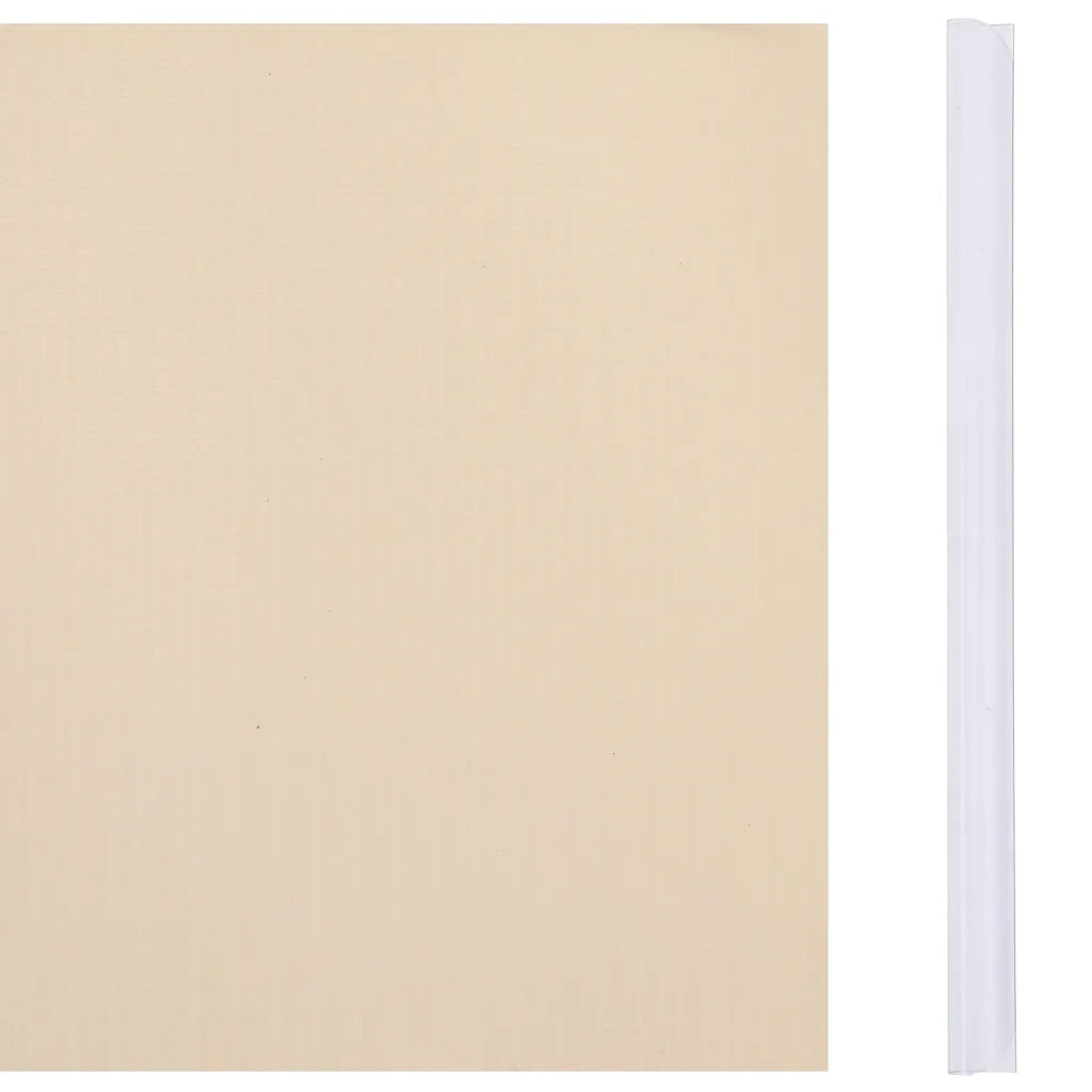 Recinzione Frangivento da Giardino PVC 70x0,19 m Crema 147856