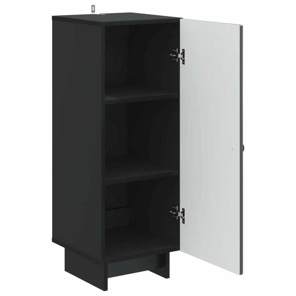 Credenza Nero 33 x 34,5 x 90 cm Legno ingegnerizzato