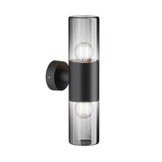 Maytoni Applique moderna Amas 2 luci E27 IP54 grafite alluminio vetro