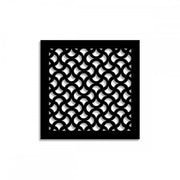 DROPS - Pannello in PVC traforato - Parasole Colore: nero, Misura: 48x48 cm