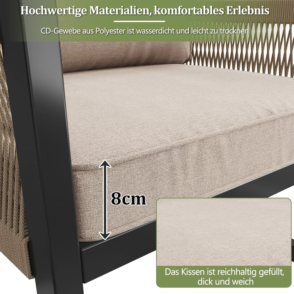 Set da giardino per 7-8 persone - Zephmum - Moderno e resistente alle intemperie