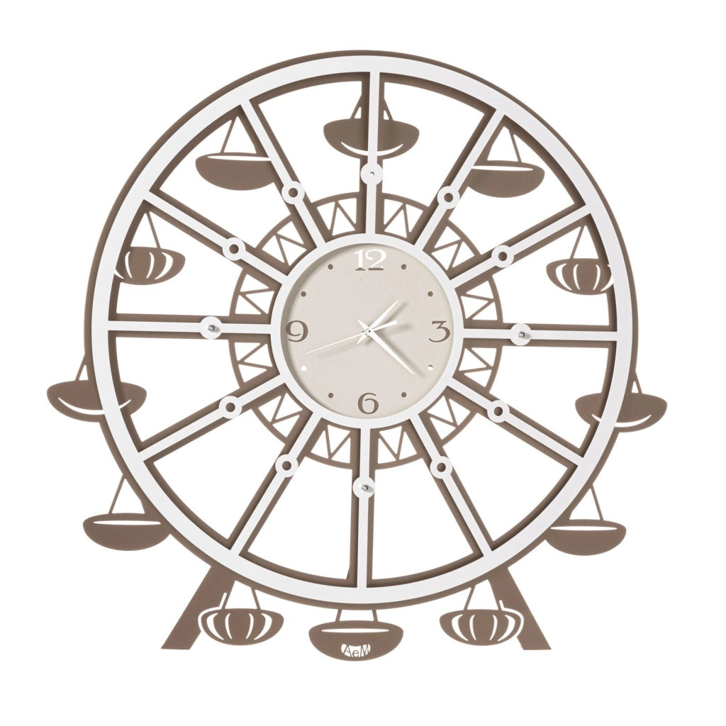 LUNA PARK, Orologio da Parete con Pendolo, Arti e Mestieri